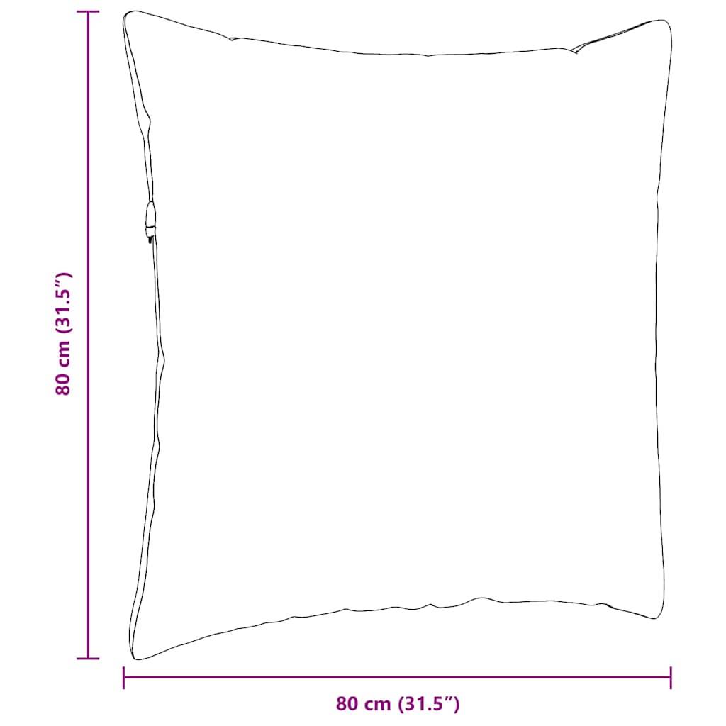 Kissenbezug-Umriss mit Abmessungen, die mit 80 cm (31,5