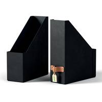 Esselte Leitz Puro Stehsammler 2er Pack 10x31x2cm schwarz