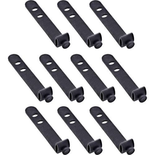10er Pack InLine® Kabelbinder Silikon, wiederverschließbar, 65x10mm, schwarz Installation / und