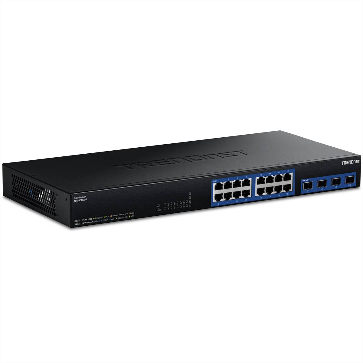 TRENDnet TEG-S50204 Switch 20-Port 2.5G mit 10G SFP+ Ports Netzwerk-Infrastruktur Switches