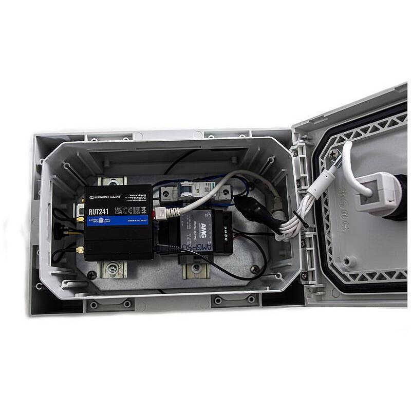 Eneo Mobile LTE-Überwachungskamera 4K, IP67, 230V, Professionelle 4K Überwachungskamera für Mobile Videoüberwachung(Bli