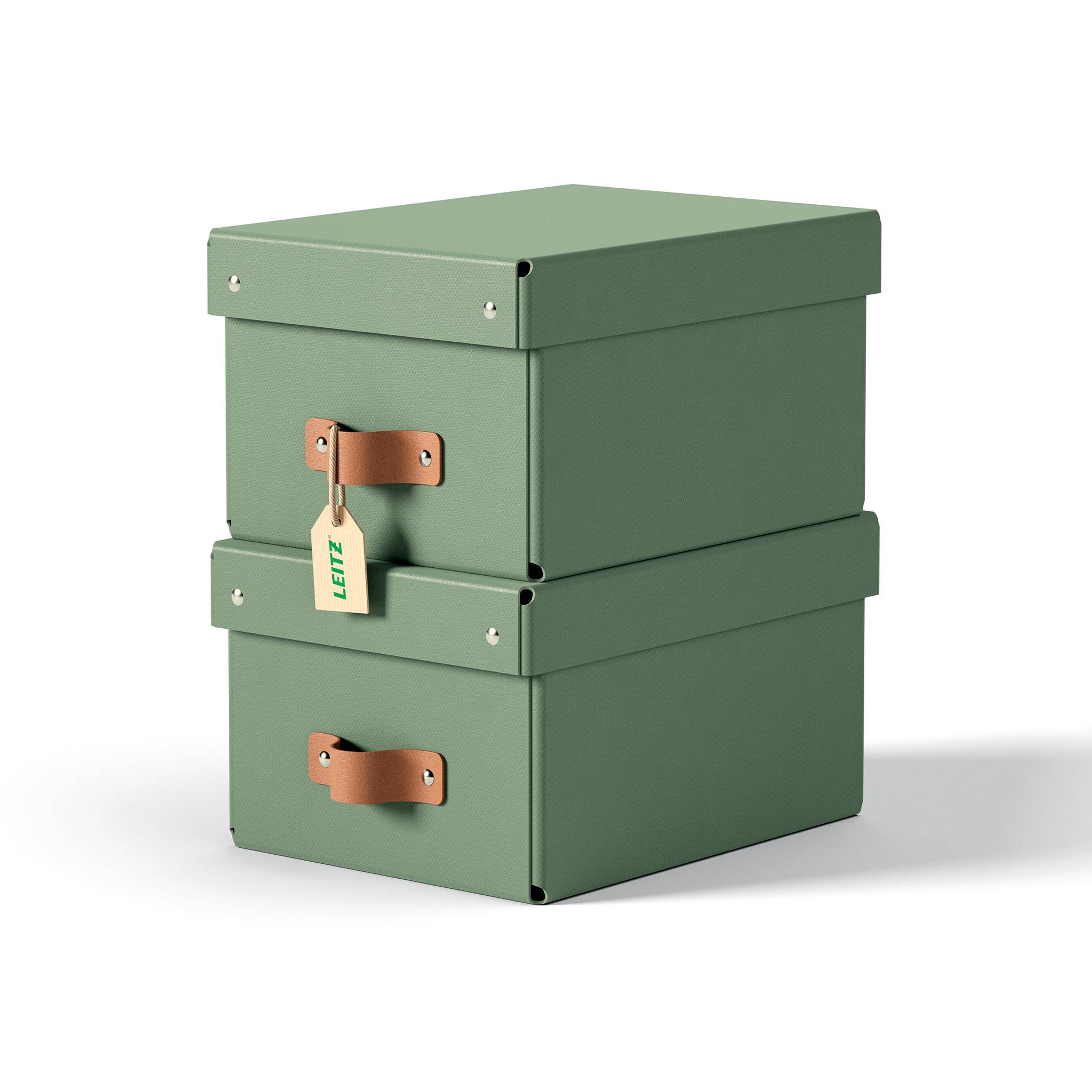 Esselte Leitz 2 Puro Aufbewahrungsboxen 7.0 l grün 20.0 x 28.0 15.0 cm
