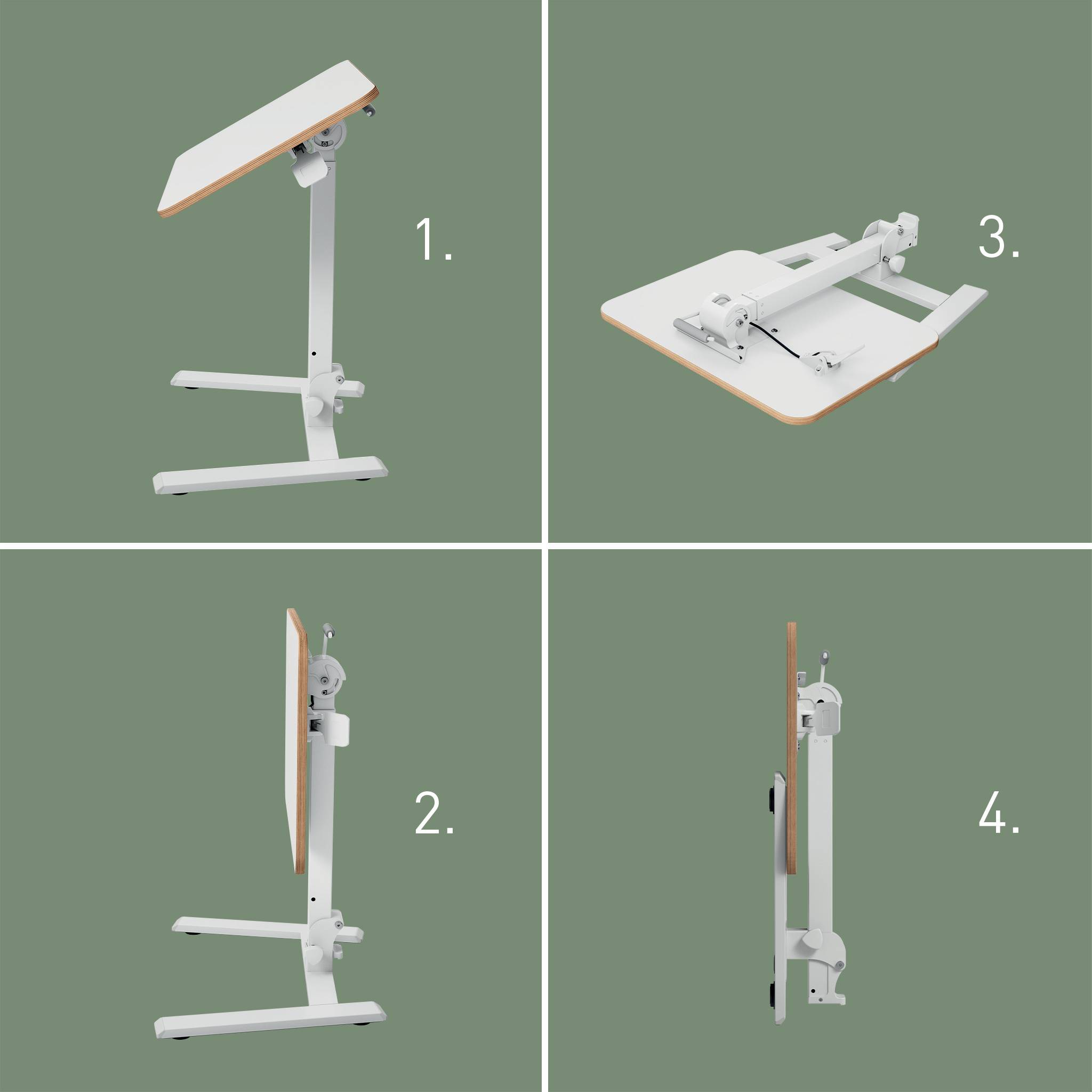 Esselte Leitz Ergo Sitz/Stehtisch klein klappbar weiß