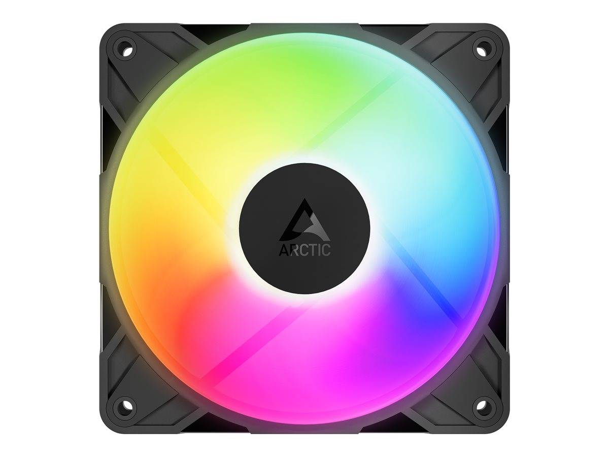 ARCTIC P12 PRO Reverse A-RGB schwarz | Gehäuselüfter120mm A-RGB Gehäuselüfter /