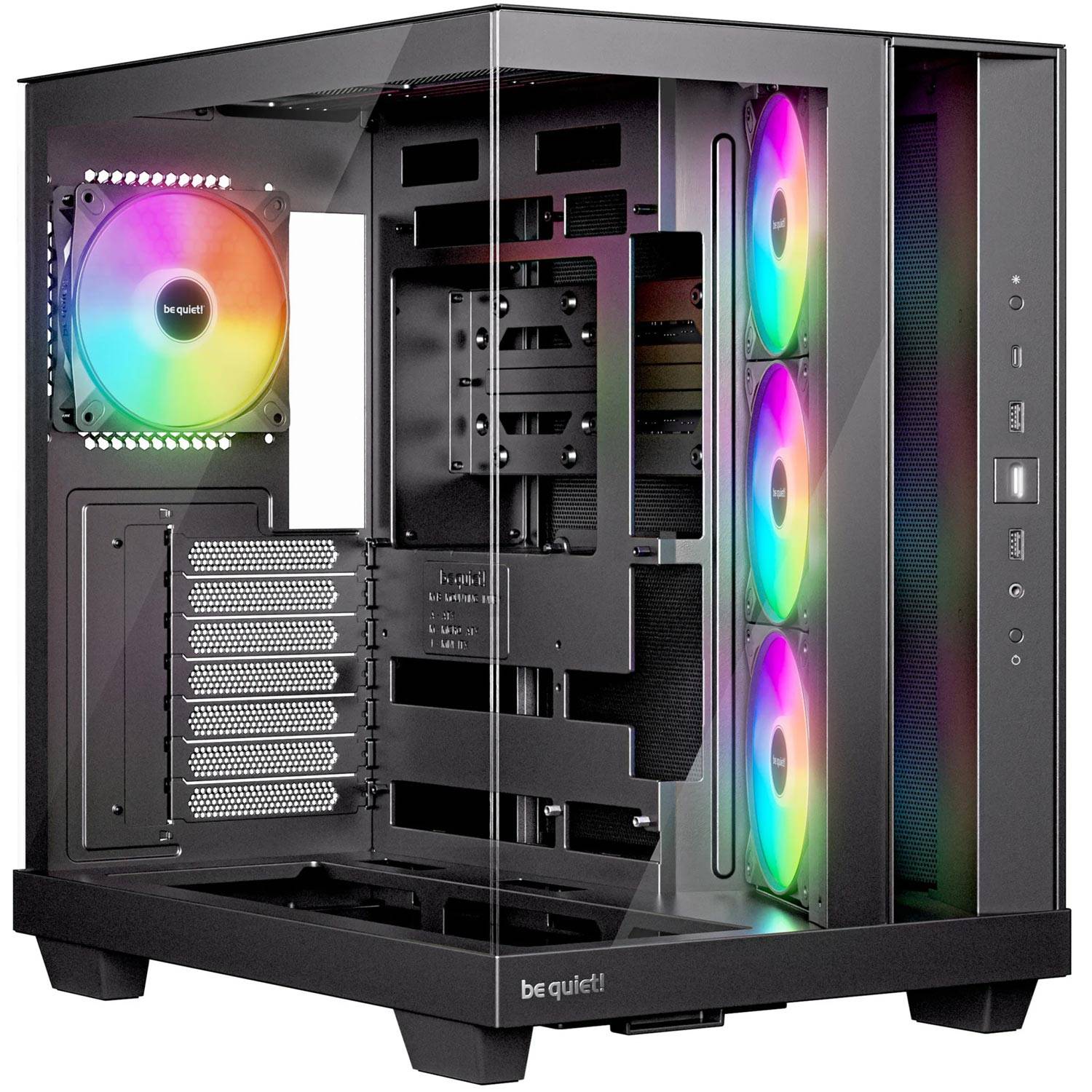 be quiet! Light Base 500 LX Black, Midi Tower, PC, Schwarz, ATX, micro ATX, Mini-ITX, Acrylnitril-Butadien-Styrol (ABS),