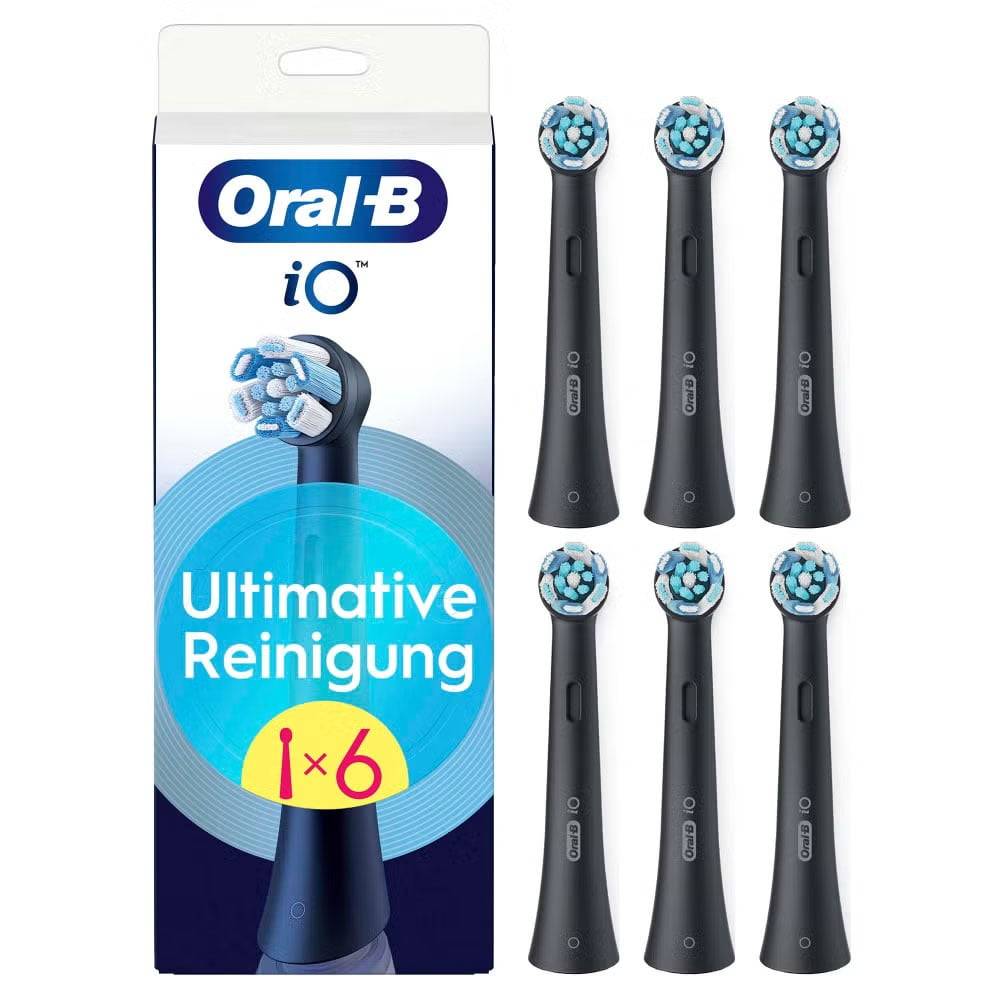 Oral-B iO Ultimative Reinigung Aufsteckbürsten 6 Stück schwarz