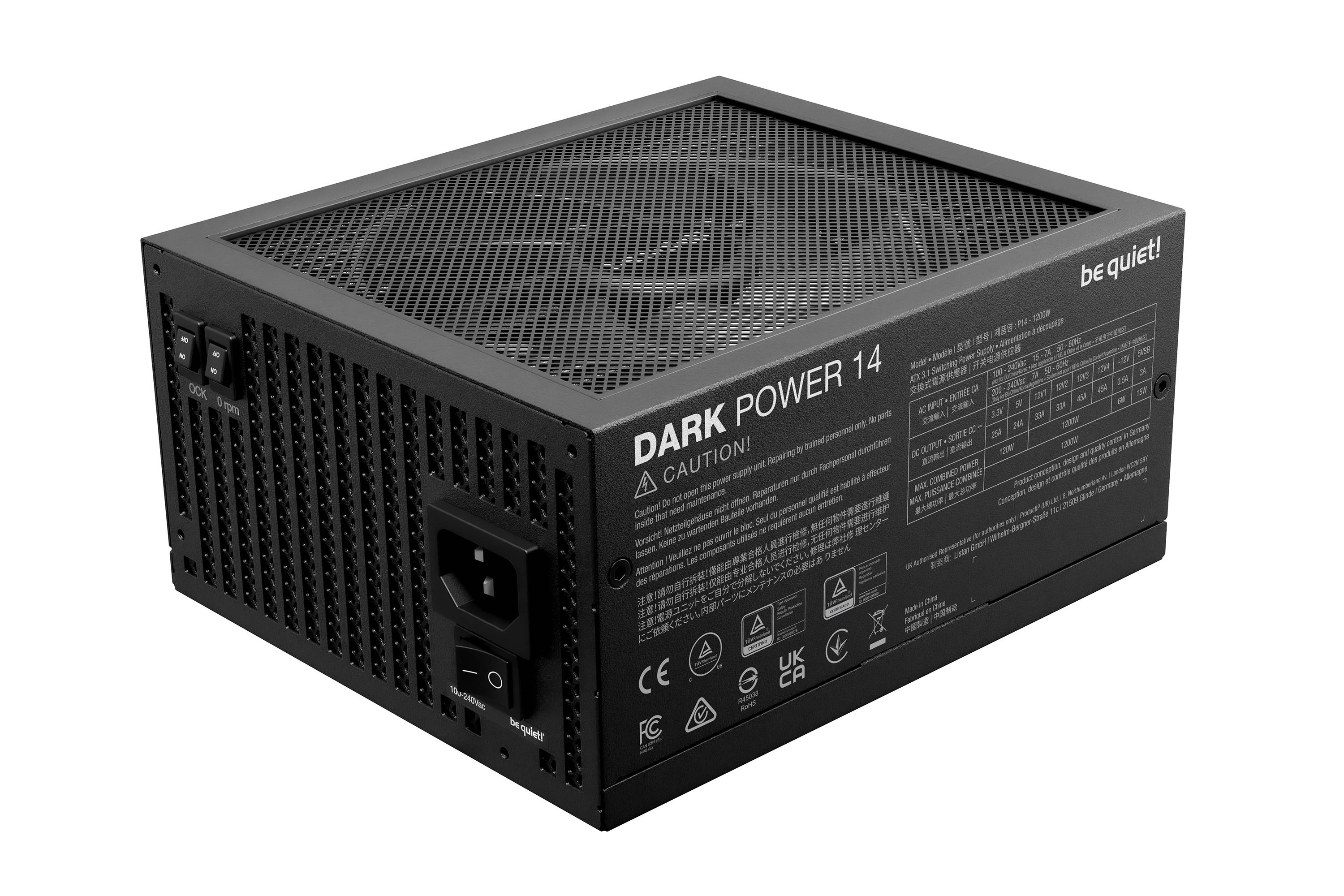 be quiet! Dark Power 14 1200 W - 80 Plus Titanium, 1200 W