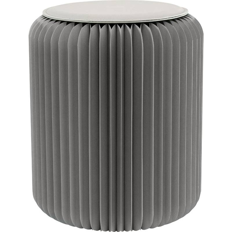 PAPERFLOW Faltbarer Hocker Flexistool, Höhe 420 mm, grau