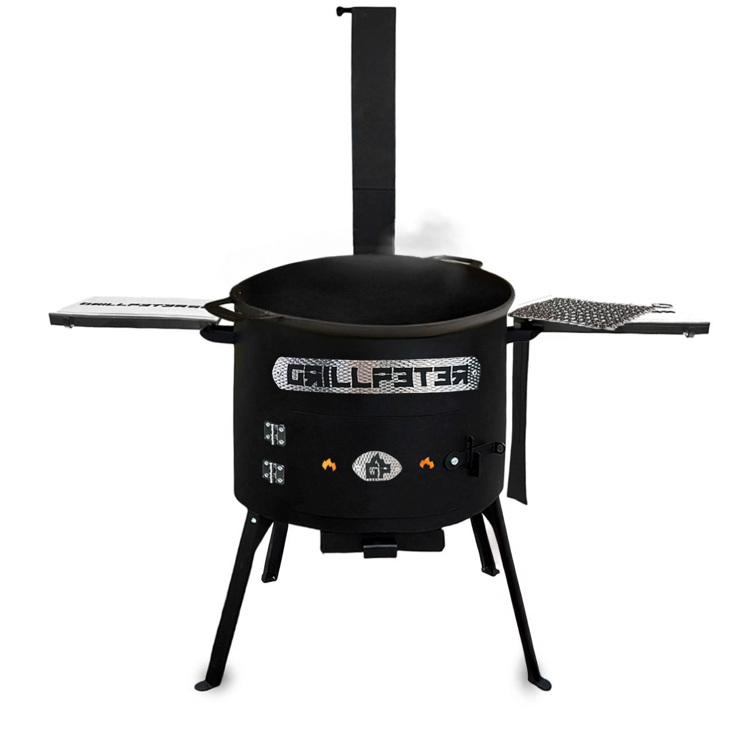 Utschak Asamat Ø40 cm Kazan 12L Deckel aus Gusseisen Ablageset Reinigungsset