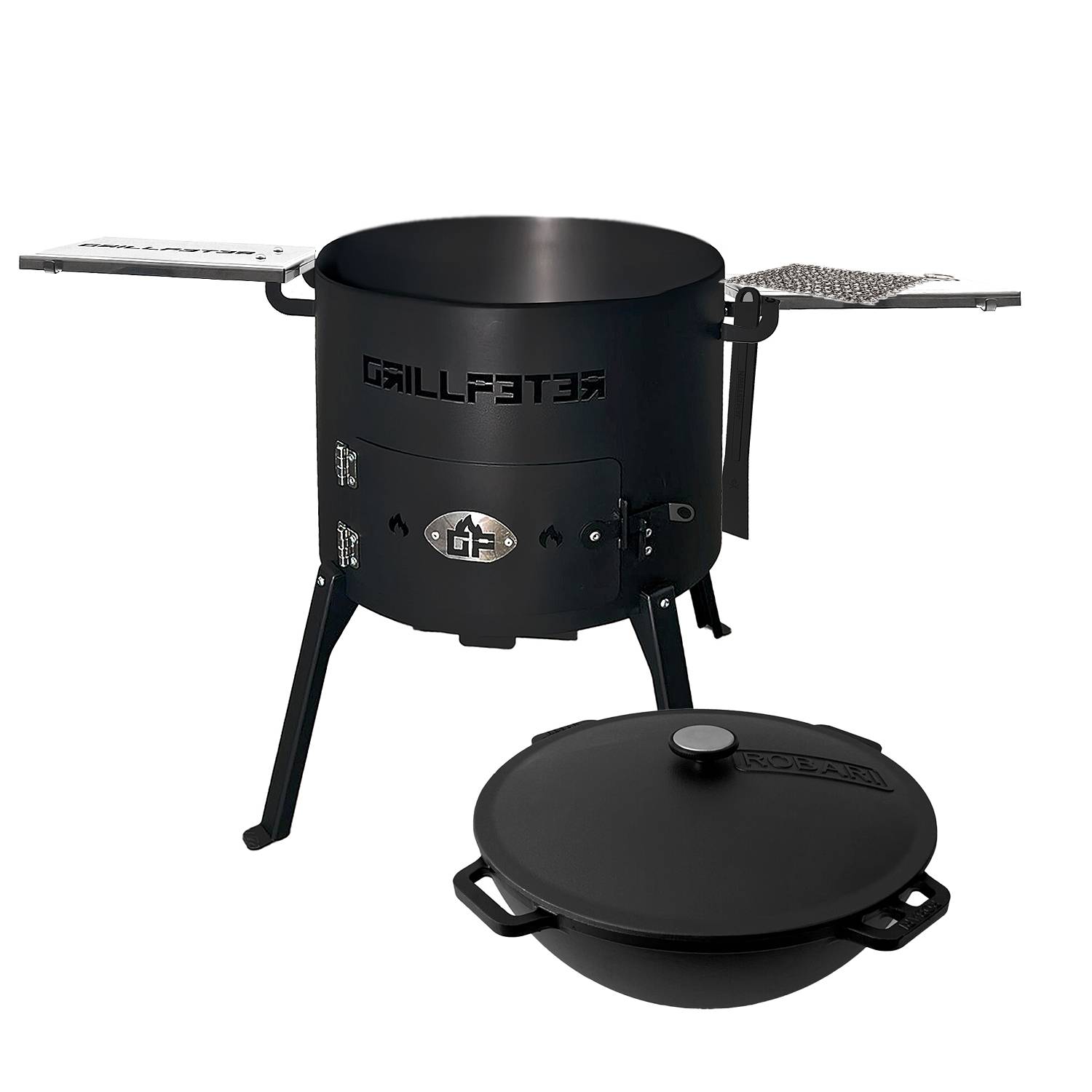 Utschak Nurlan Ø40 cm Kazan 12L Deckel Ablageset Reinigungsset