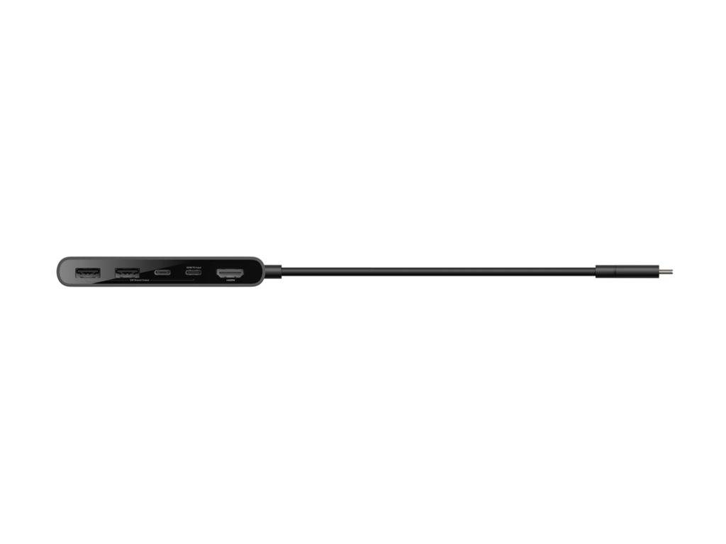 Belkin Connect 5-in-1 USB-C Hub mit Dual USB-C Ports, schwarz