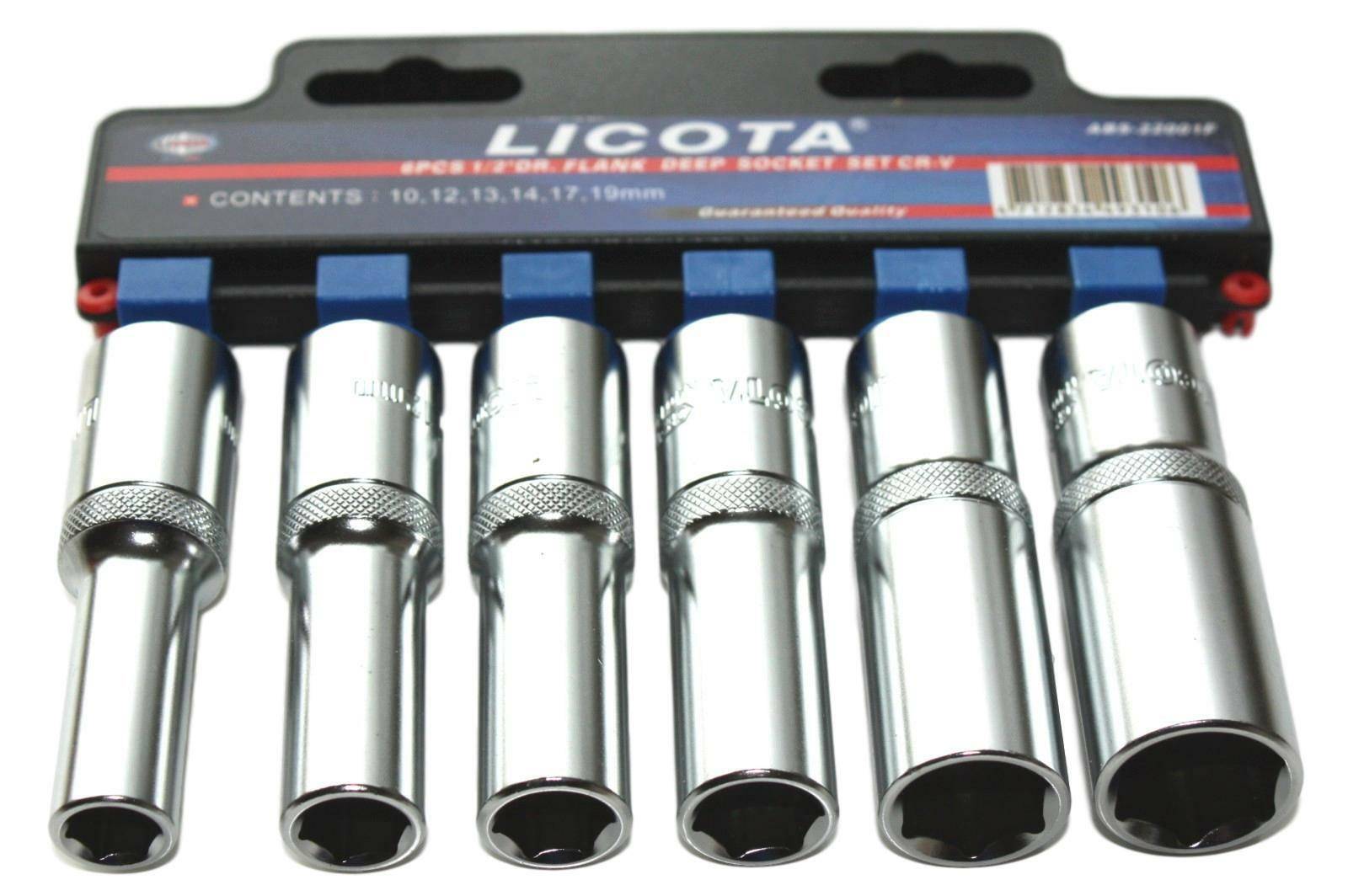 Nuss Set 1/2 Zoll, 6-teilig, SW 10-19