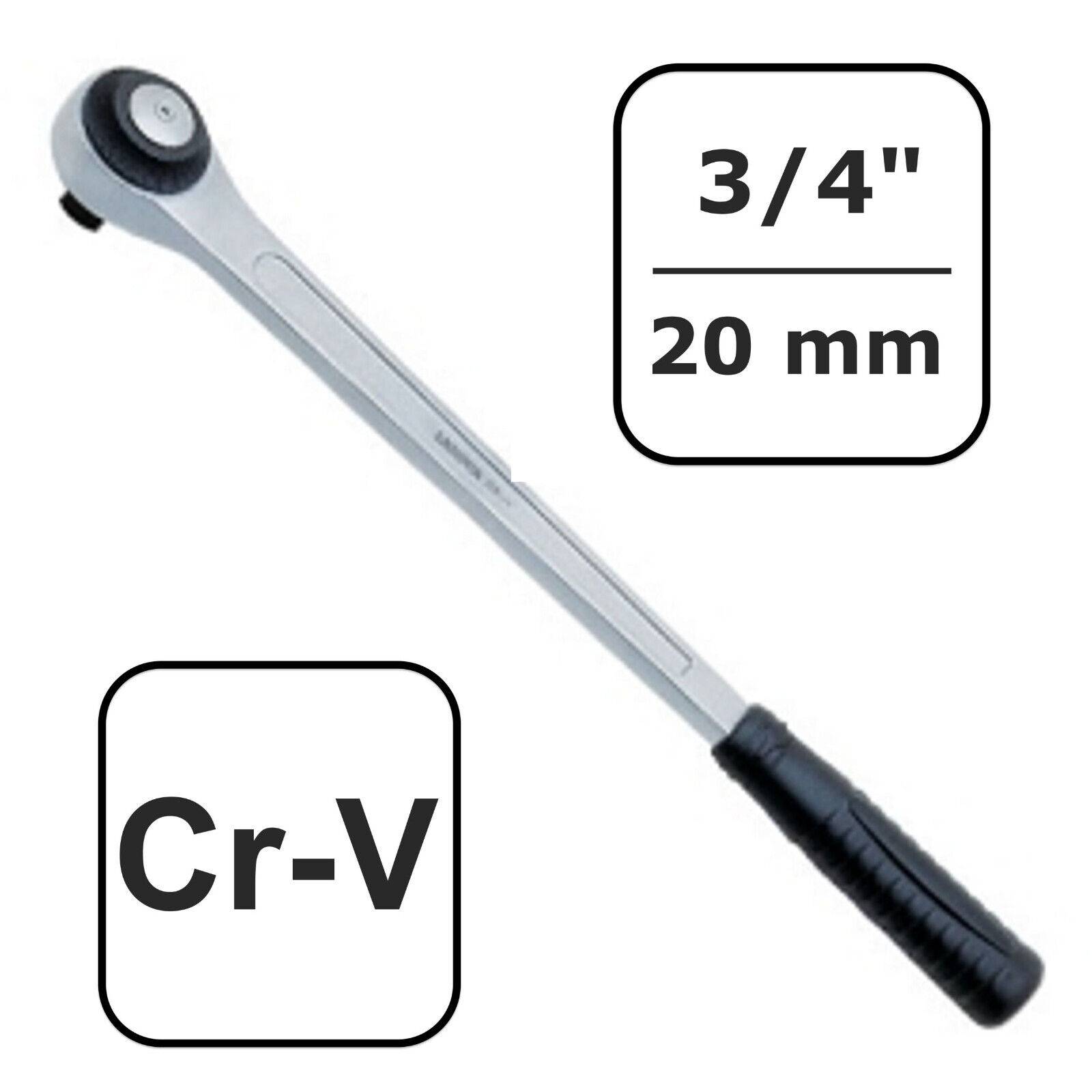3/4 Zoll Knarre, Umschaltknarre, 72 Zähne, 550mm, Profi Werkzeug