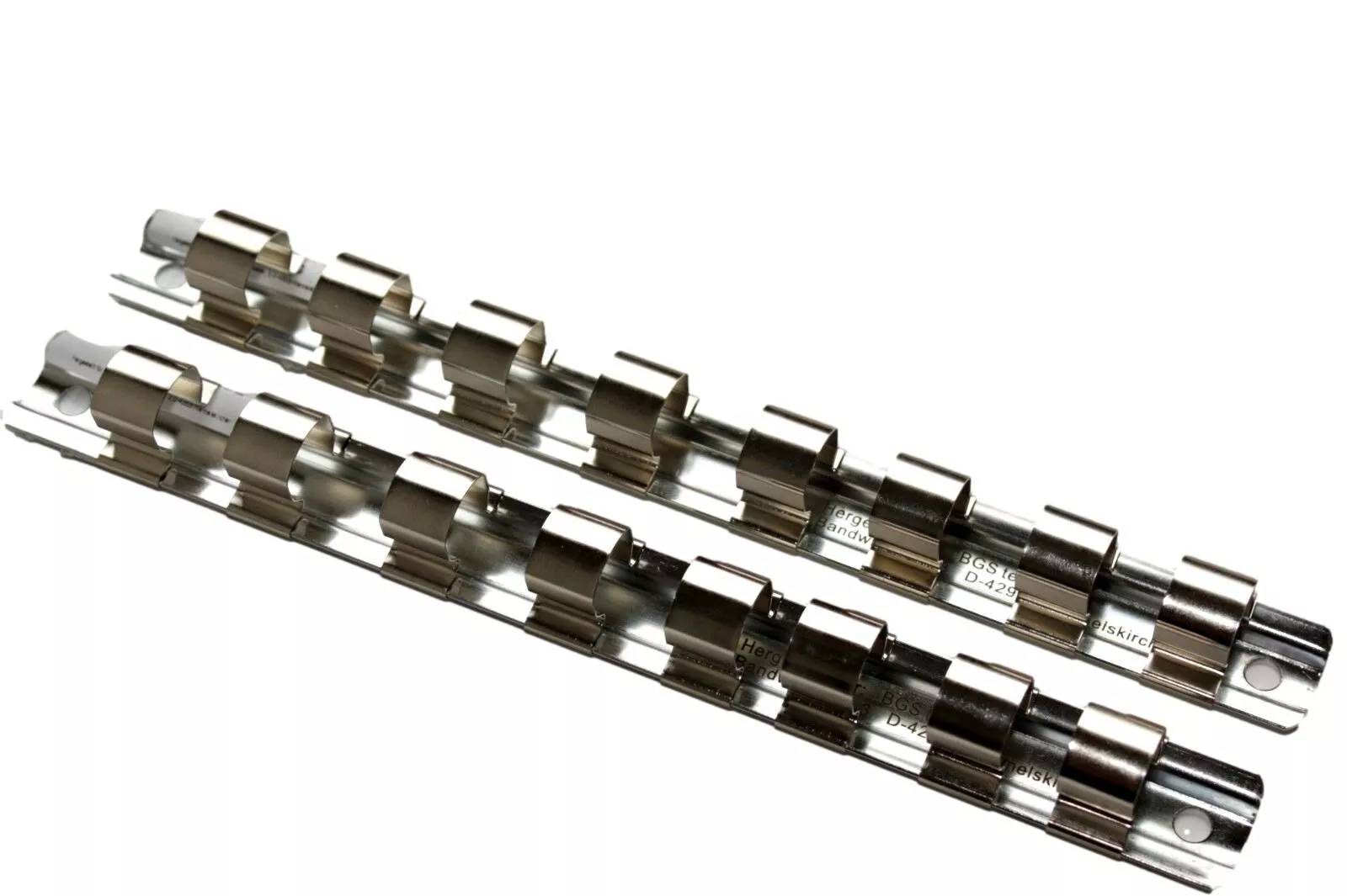 Stecknuss Schiene 3/8 Zoll, Aufsteckschiene mit 8 Clips