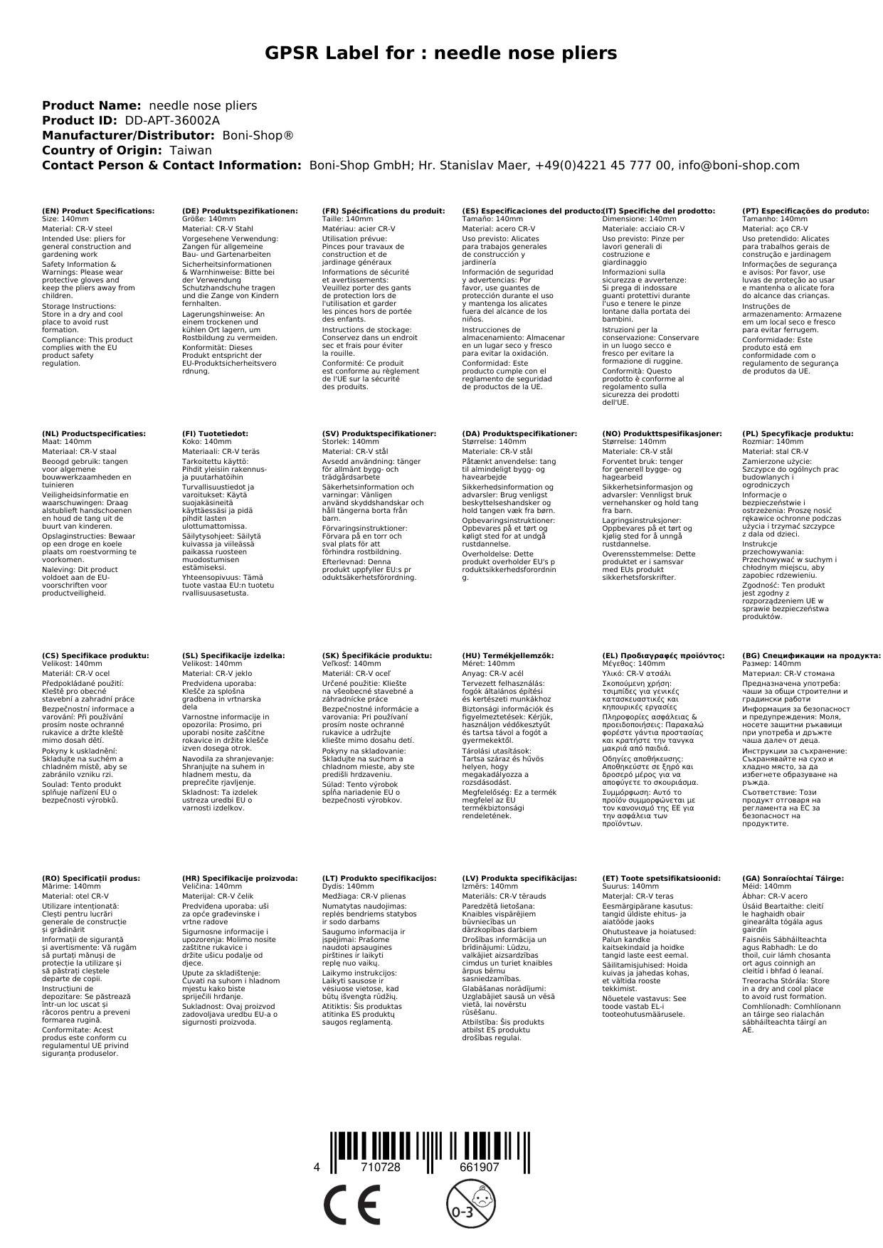 Spitzzange 140mm, Flachrundzange, Werkzeug Zange