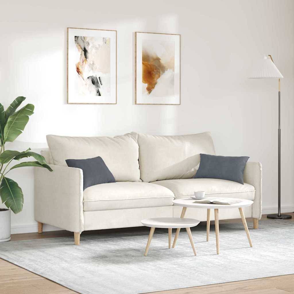 vidaXL Sofakissen 2 Stück Dunkelgrau 50 x 30 cm Cordstoff