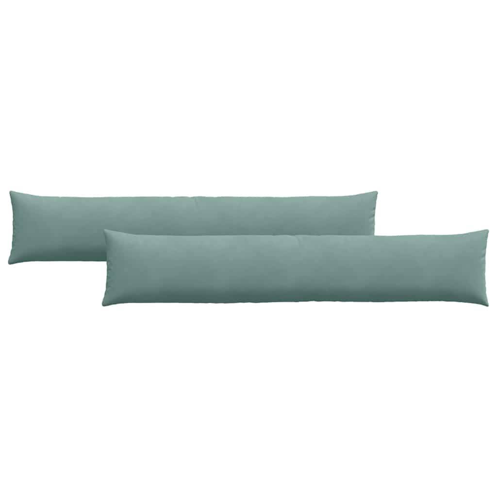vidaXL Sofakissen 2 Stück Meergrün 200 x 40 cm Cordstoff