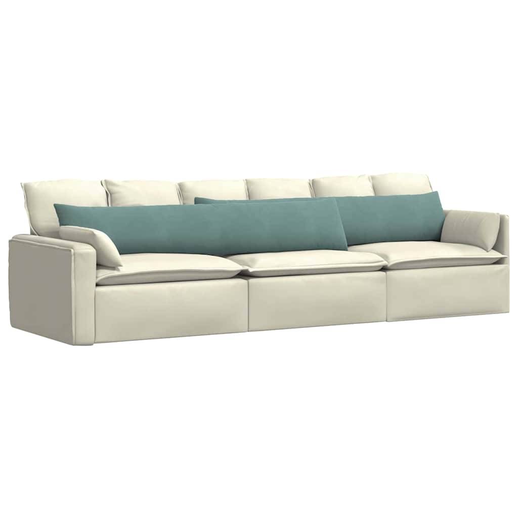 vidaXL Sofakissen 2 Stück Meergrün 200 x 40 cm Cordstoff