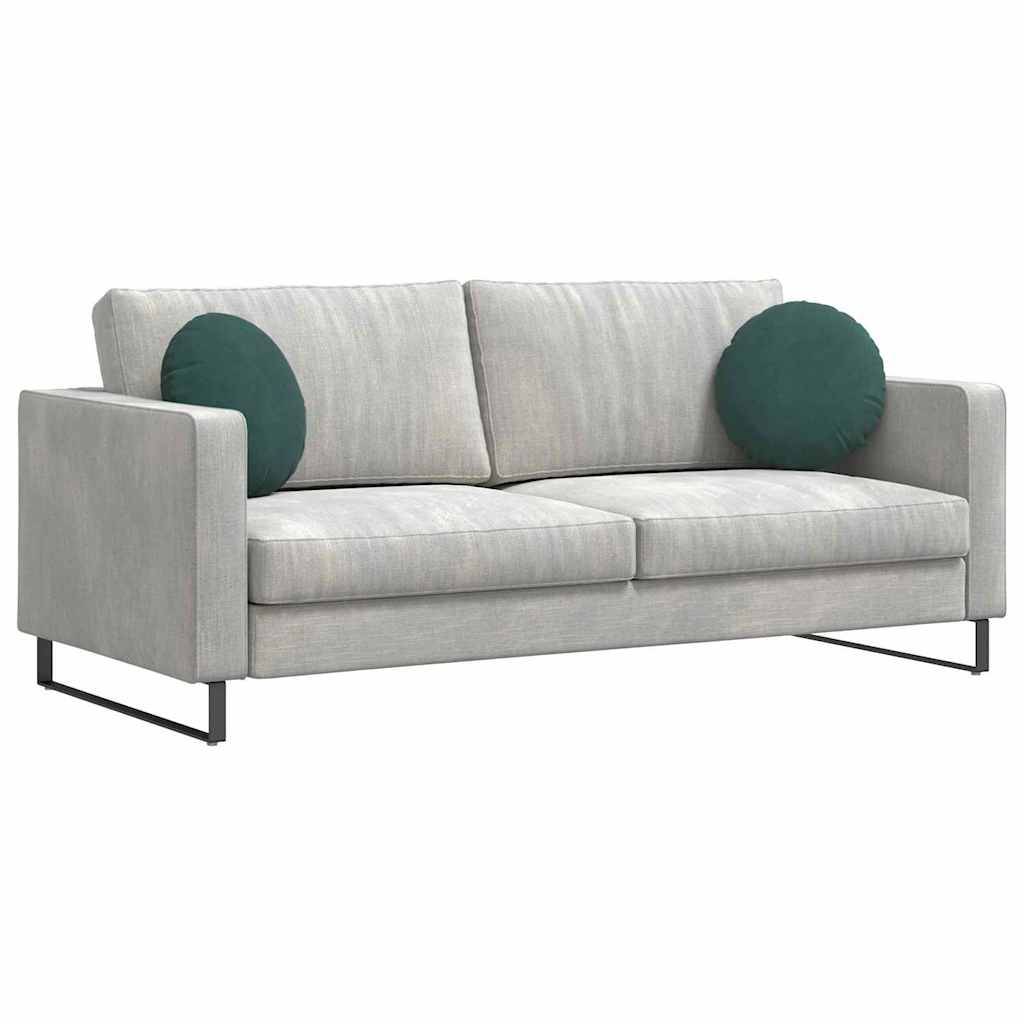 vidaXL Sitzkissen 2 Stück Dunkelgrün Ø 40 x 13 cm Samt