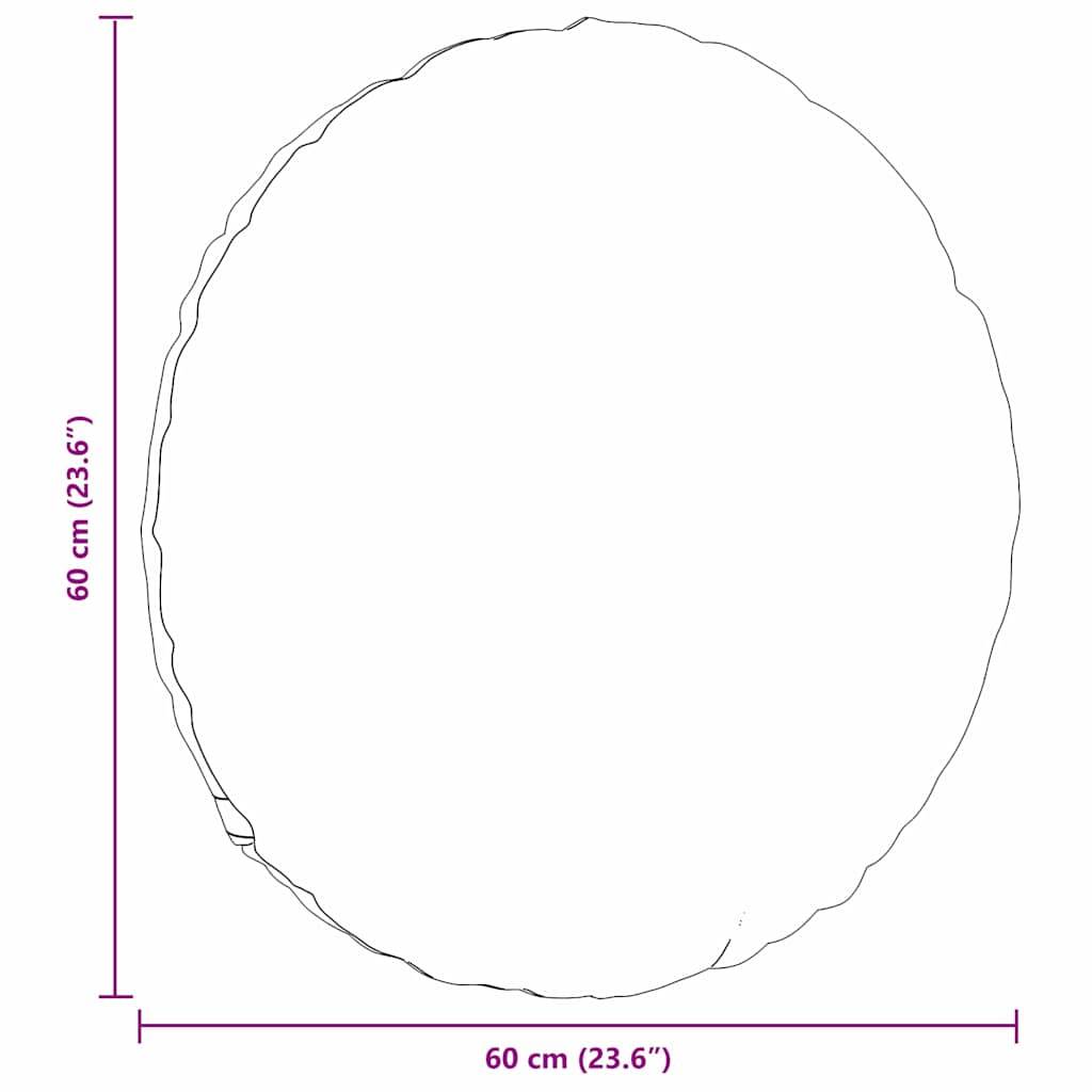 vidaXL Sitzkissen 2 pcs Dunkelgrau Ø60 x 21 cm Stoff