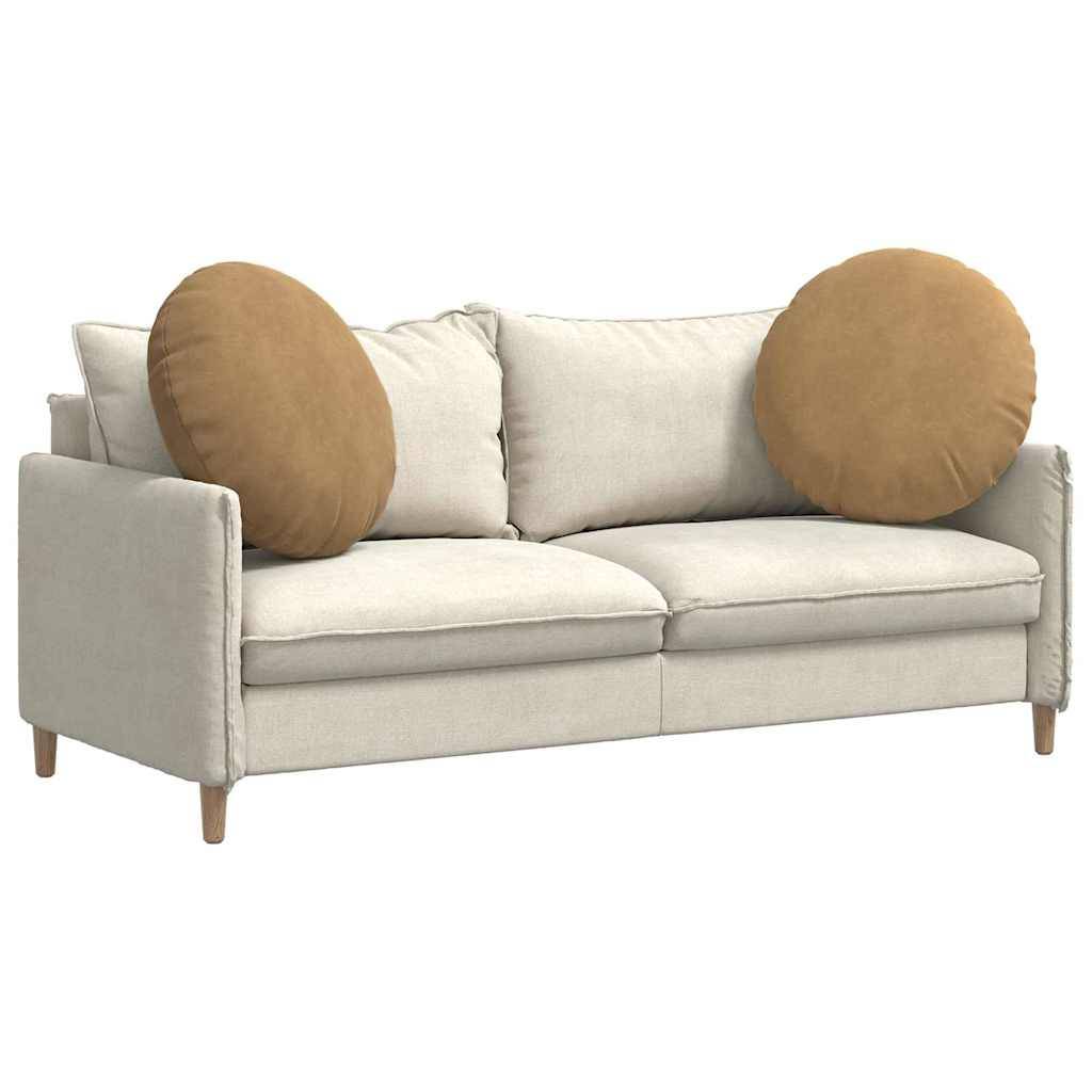 vidaXL Sitzkissen 2 pcs Braun Ø 80 x 29 cm Samt