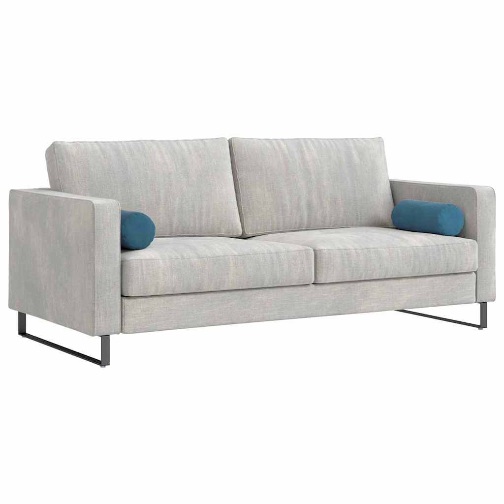 vidaXL Bolsterkissen 2 Stück Blau Ø 15 x 40 cm Cordstoff