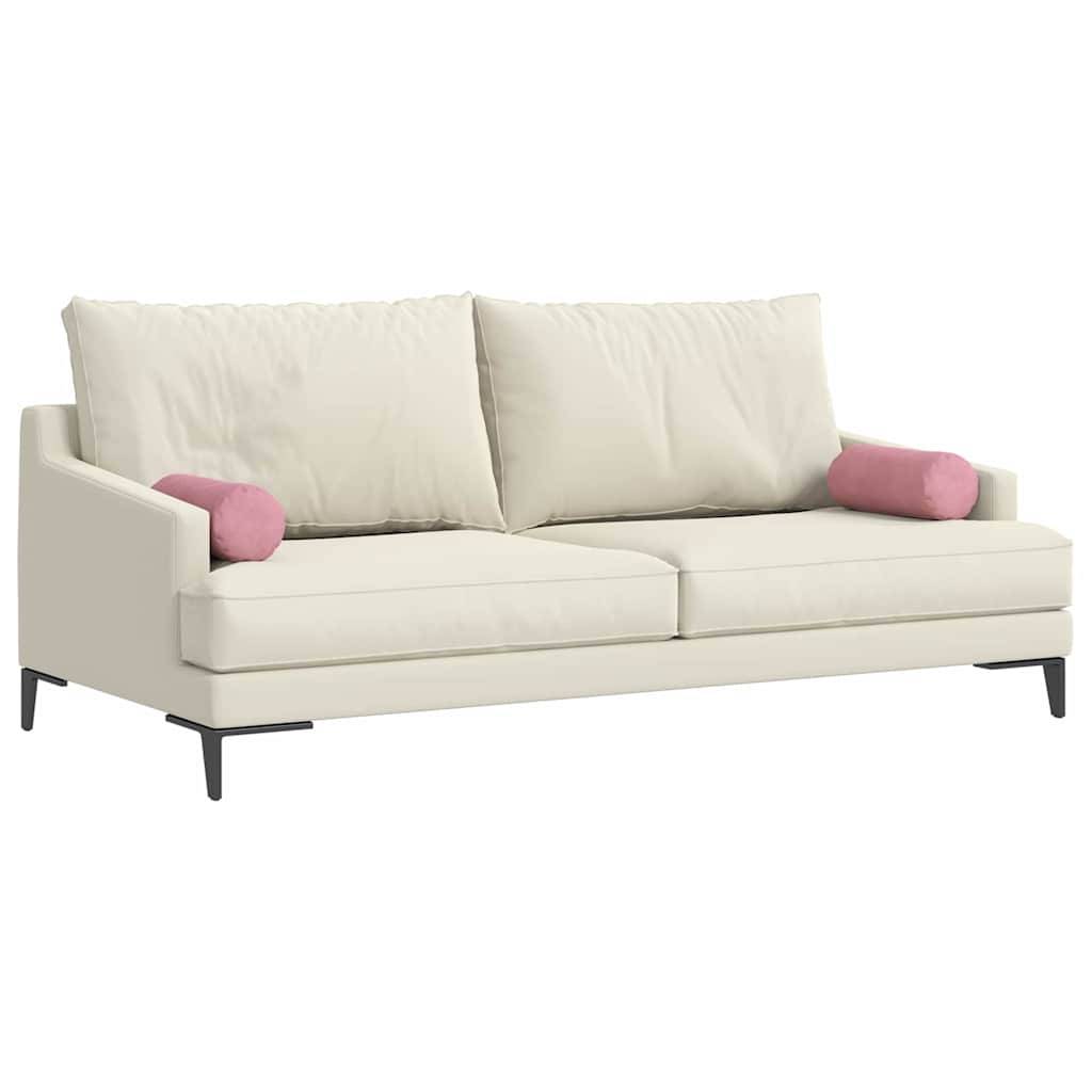 vidaXL Bolsterkissen 2 Stück Rosa Ø 15 x 40 cm Cordstoff