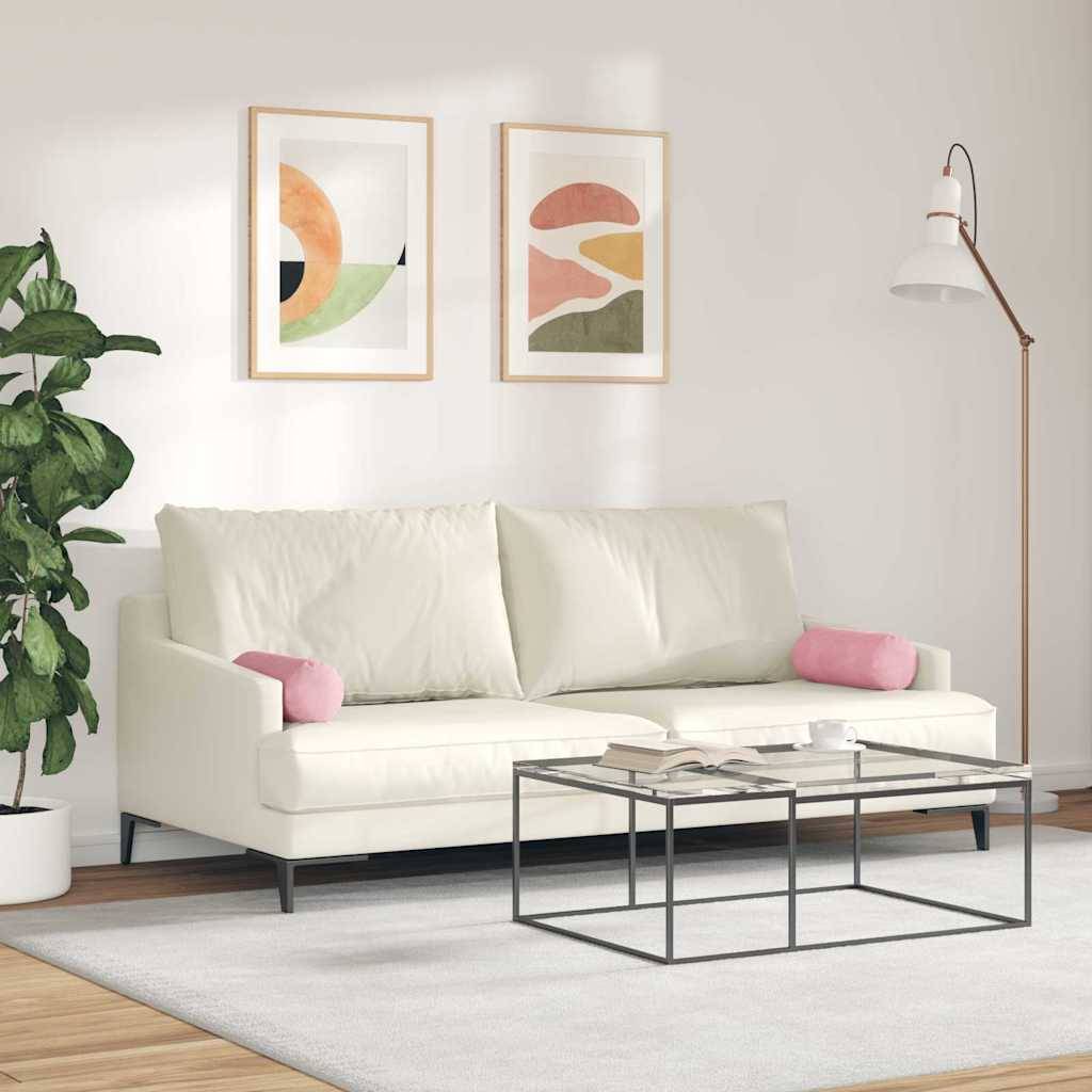 vidaXL Bolsterkissen 2 Stück Rosa Ø 15 x 40 cm Cordstoff