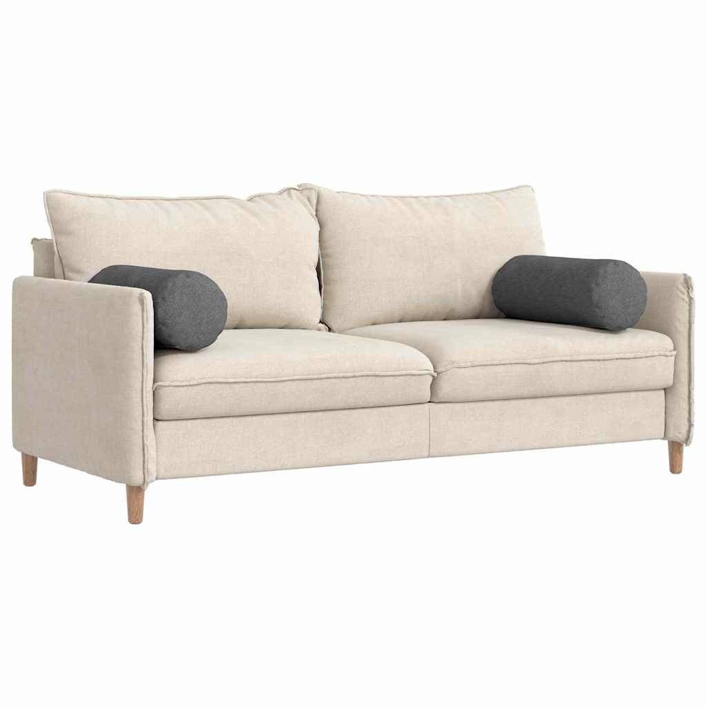 vidaXL Bolsterkissen 2 Stück Dunkelgrau Ø 25 x 70 cm Cordstoff