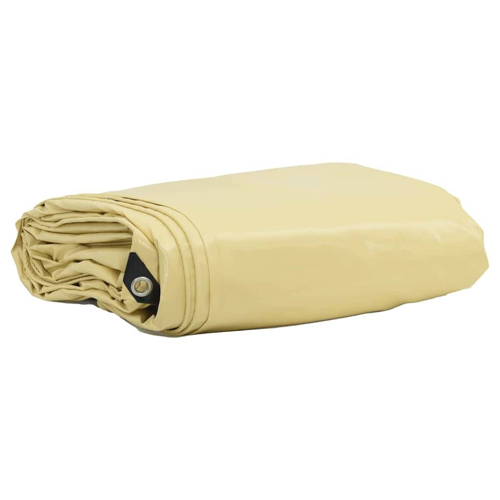 vidaXL Plane 650g / m² Beige 1,5 x 2 m Canvas mit PVC-Beschichtung