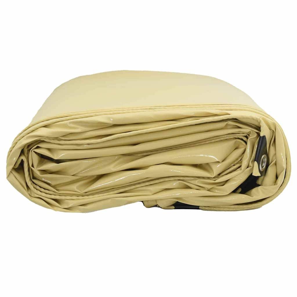 vidaXL Plane 650g / m² Beige 1,5 x 2 m Canvas mit PVC-Beschichtung