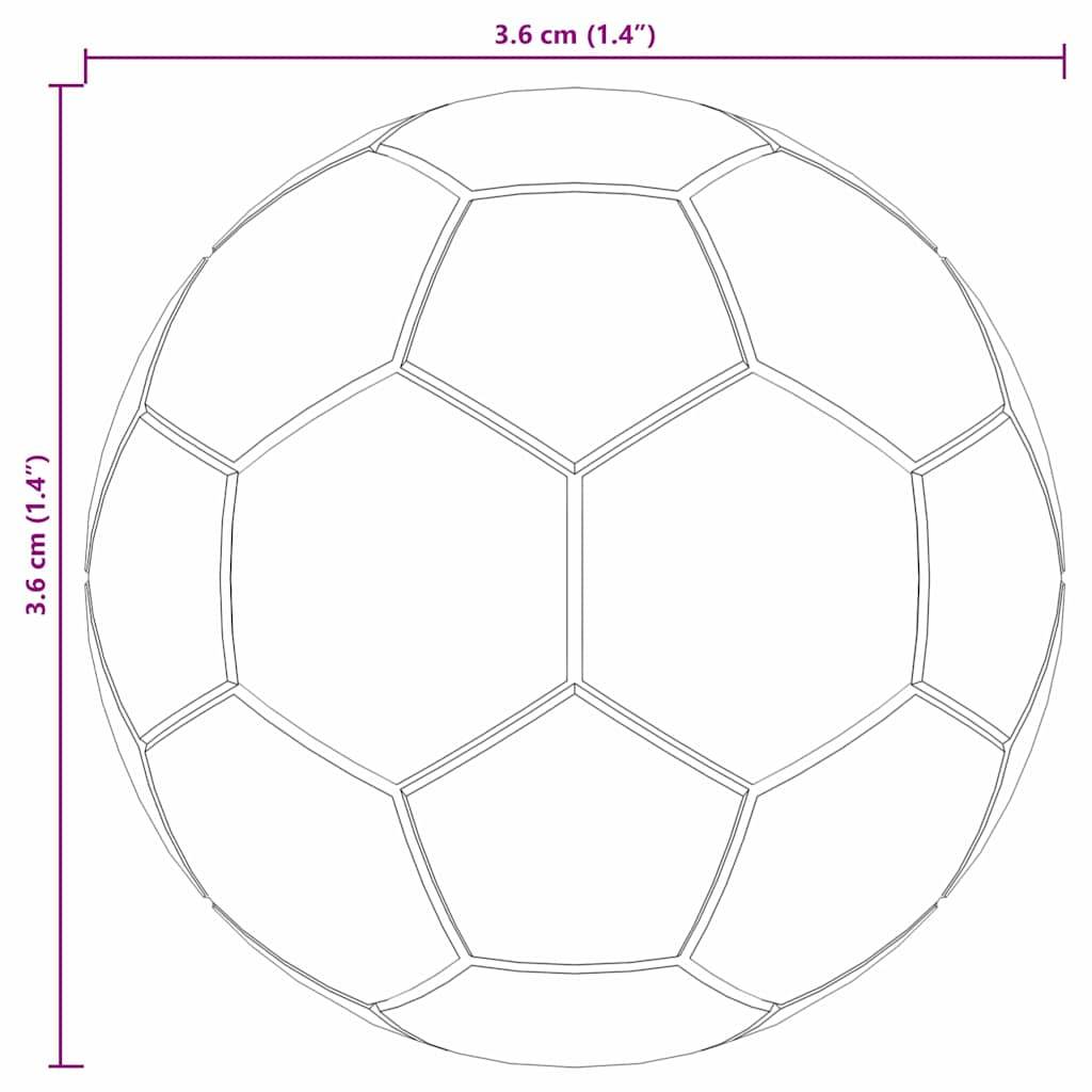 vidaXL Tischfußbälle 12 pcs Weiß 3,6 x 3,6 cm Polypropylen