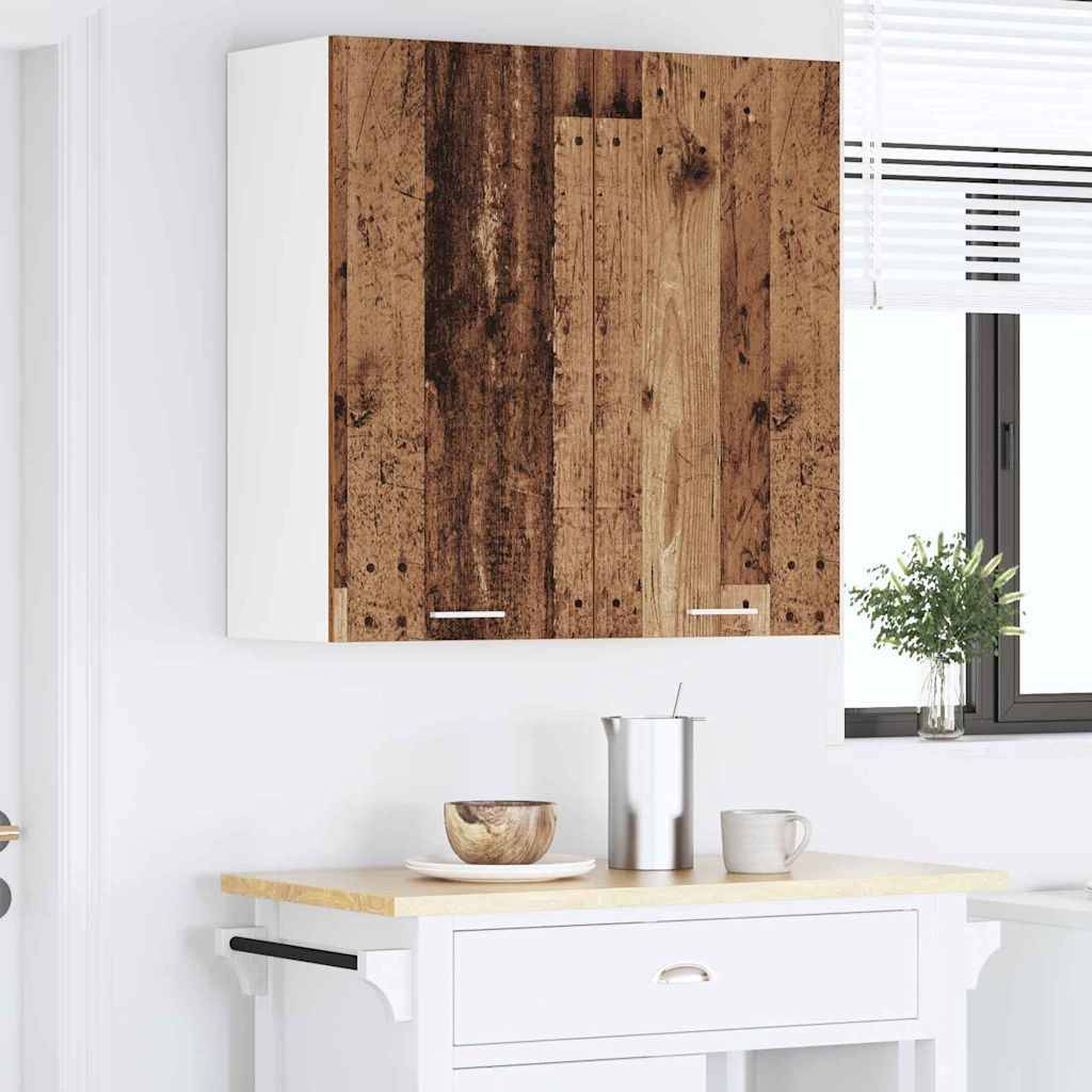 vidaXL Hängeschrank mit Speicher Altholz 80 x 31 x 80 cm Holzwerkstoff