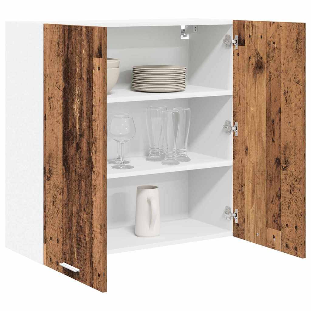 vidaXL Hängeschrank mit Speicher Altholz 80 x 31 x 80 cm Holzwerkstoff