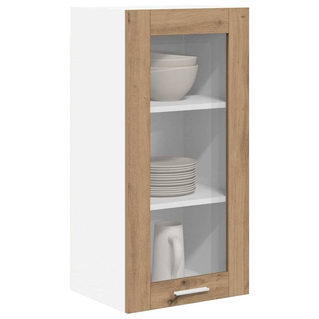 vidaXL Hängeschrank 2 pcs Artisan-Eiche 40 x 31 x 80 cm Holzwerkstoff