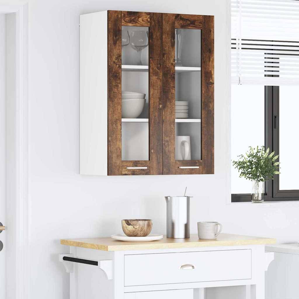 vidaXL Hängeschrank Geräucherte Eiche 60 x 31 x 80 cm Holzwerkstoff