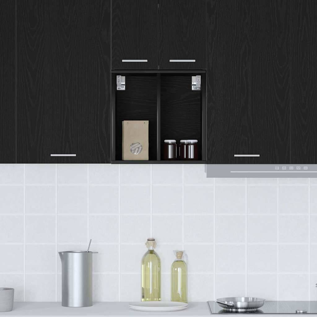 vidaXL Hängeschrank Schwarz Eichen-Optik 40 x 29,5 x 40 cm