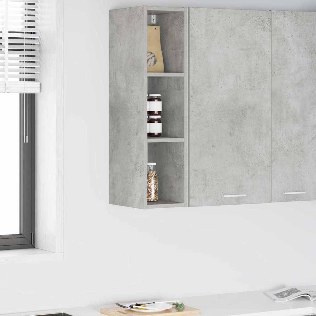 vidaXL Hängeschrank Beton Grau 20 x 29,5 x 80 cm Holzwerkstoff