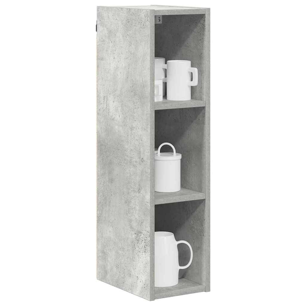 vidaXL Hängeschrank Beton Grau 20 x 29,5 x 80 cm Holzwerkstoff