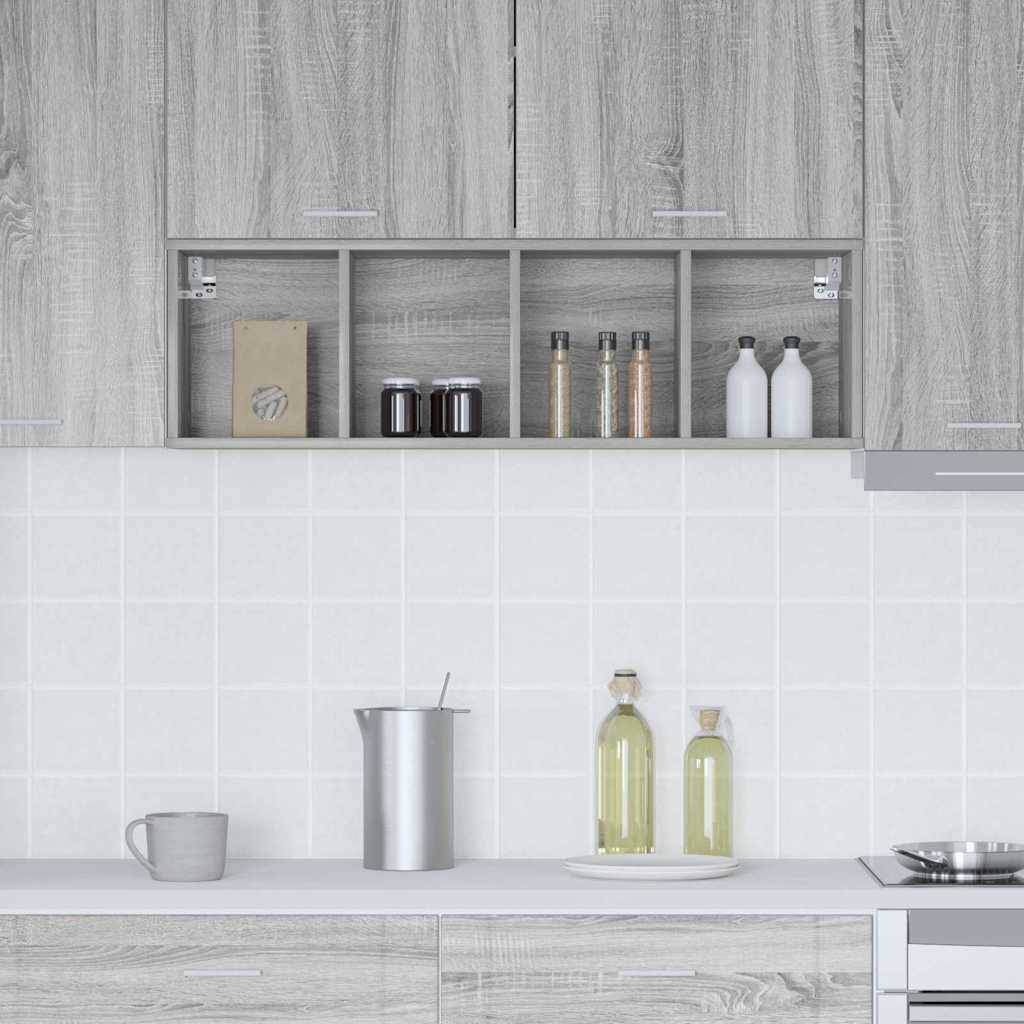 vidaXL Hängeschrank Graues Sonoma 30 x 29,5 x 100 cm Holzwerkstoff