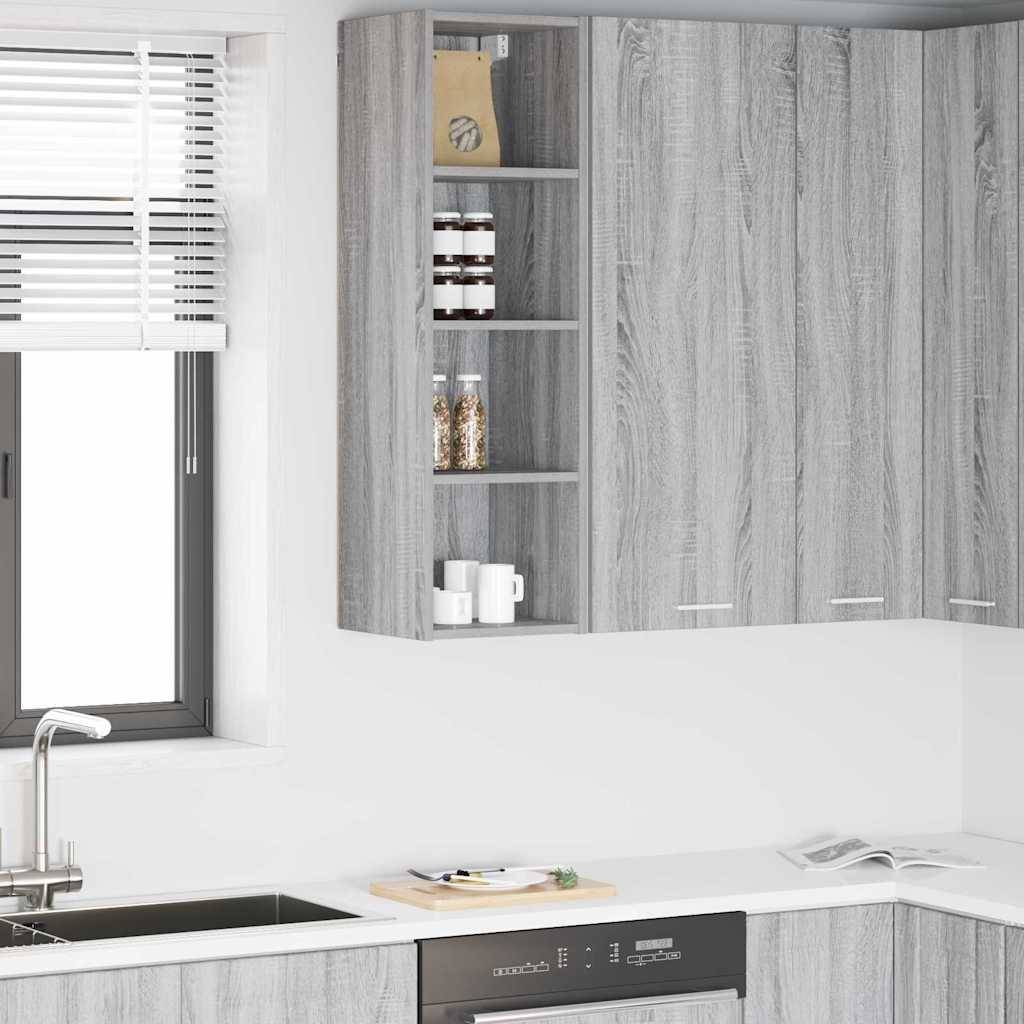 vidaXL Hängeschrank Graues Sonoma 30 x 29,5 x 100 cm Holzwerkstoff