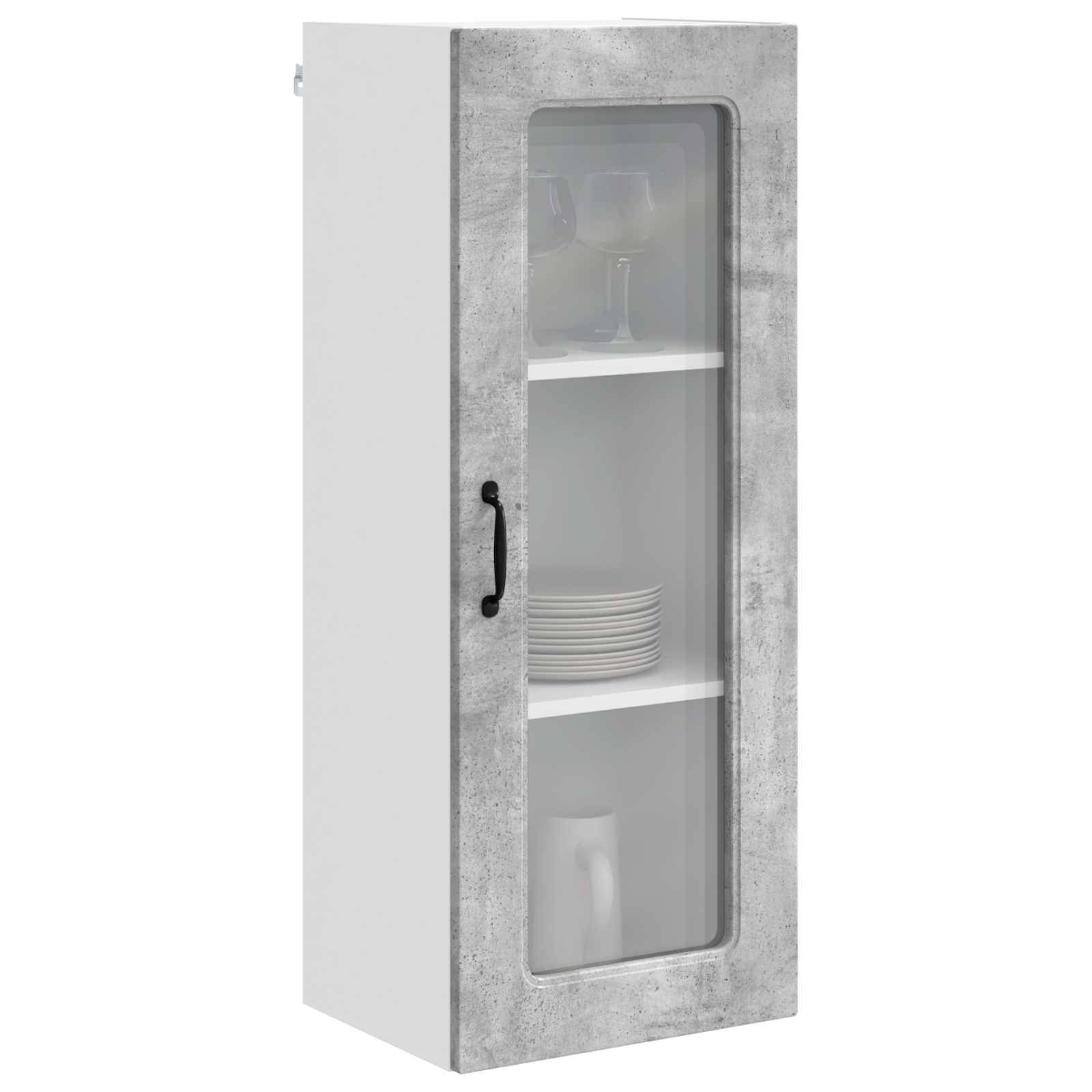 vidaXL Geschirrspülerfront Kalmar Beton Grau 40 x 31 x 100 cm