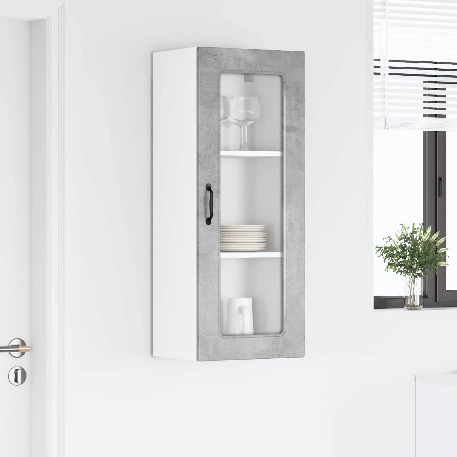 vidaXL Geschirrspülerfront Kalmar Beton Grau 40 x 31 x 100 cm