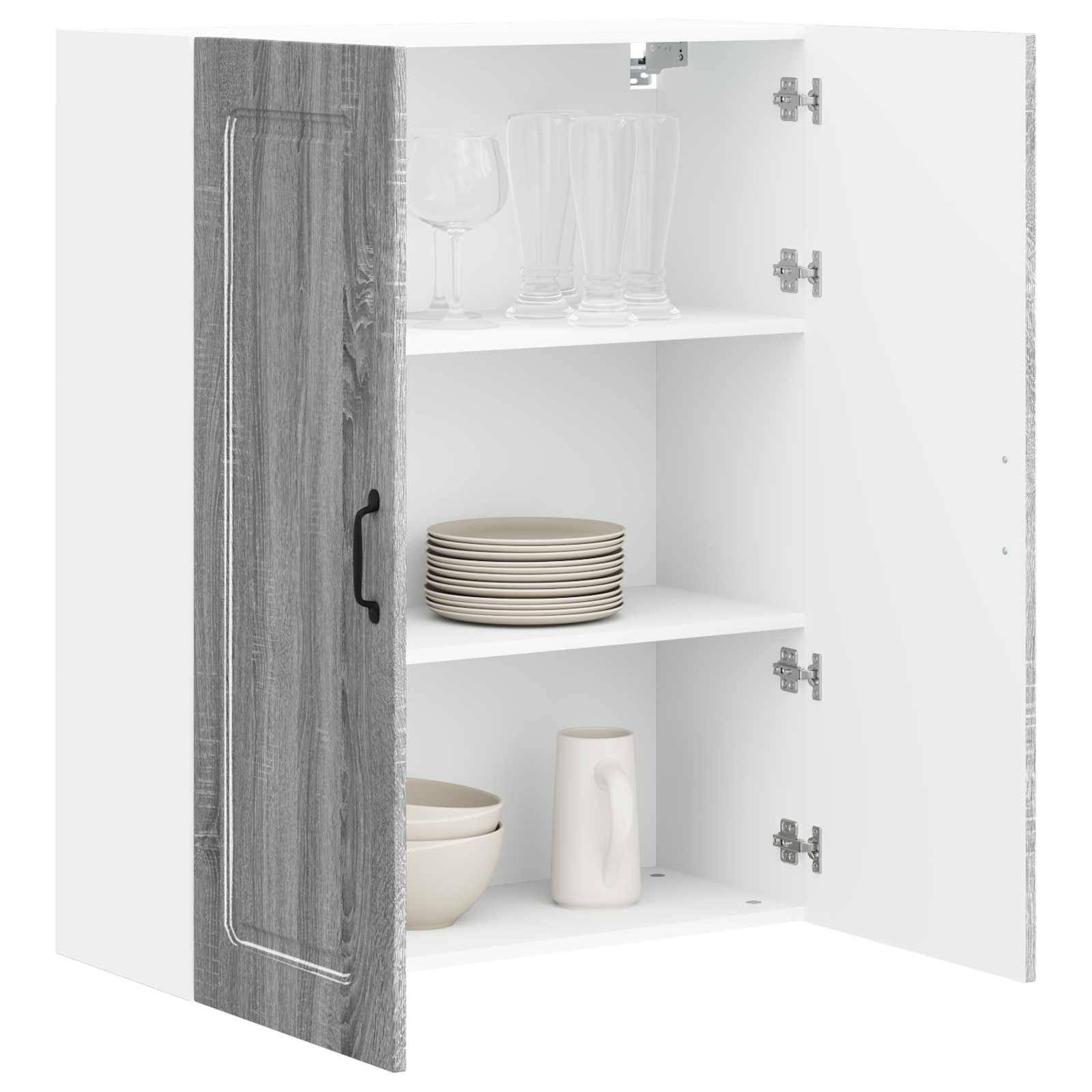 vidaXL Geschirrspülerfront Kalmar Graues Sonoma 80 x 31 x 100 cm
