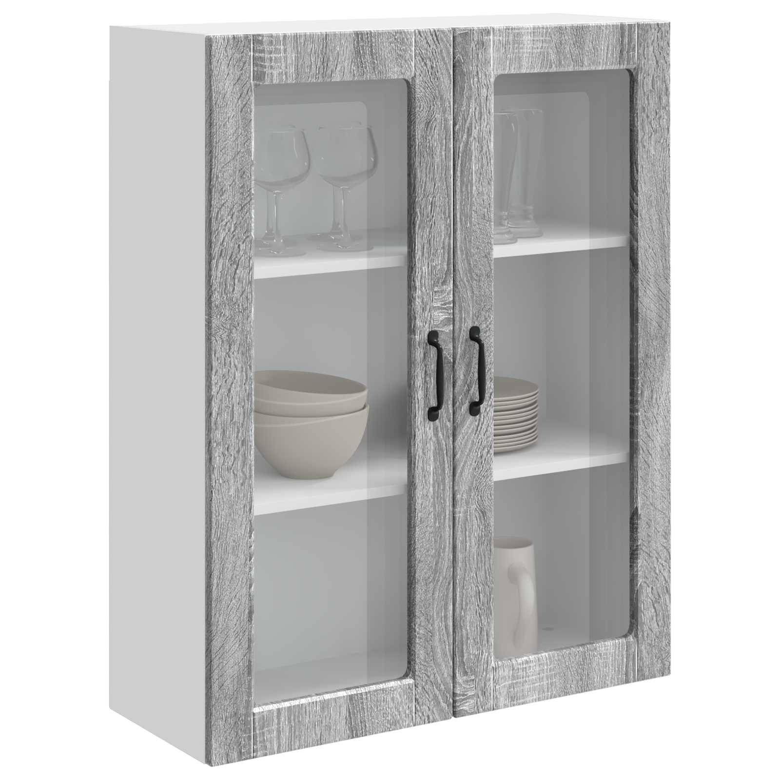 vidaXL Geschirrspülerfront Kalmar Graues Sonoma 80 x 31 x 100 cm