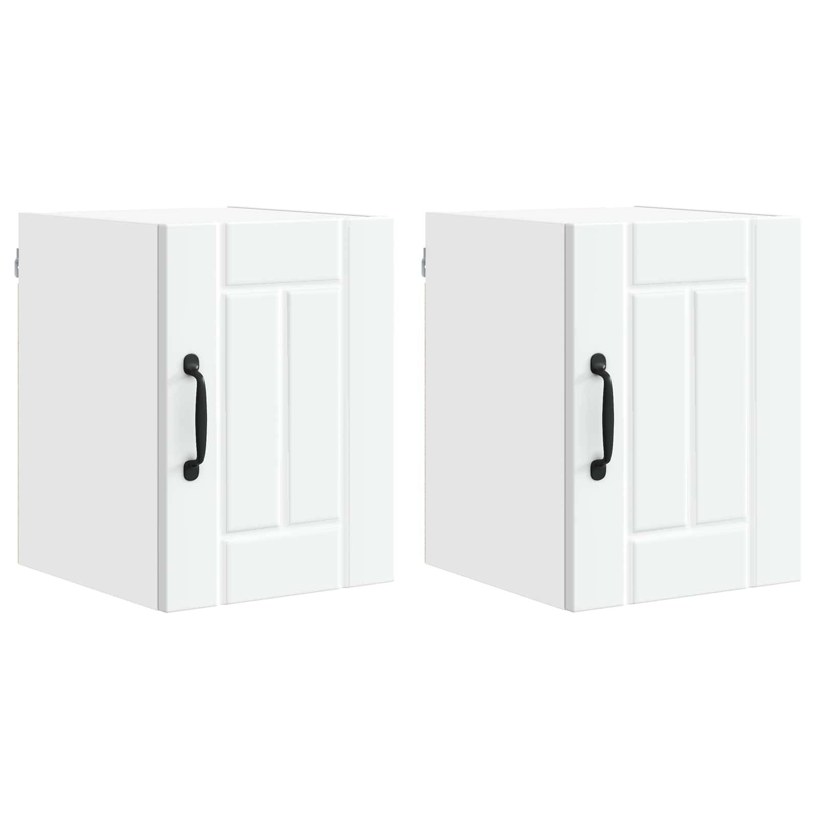 vidaXL Küchenschrank Lucca 2 pcs Weiß 30 x 31 x 40 cm Holzwerkstoff