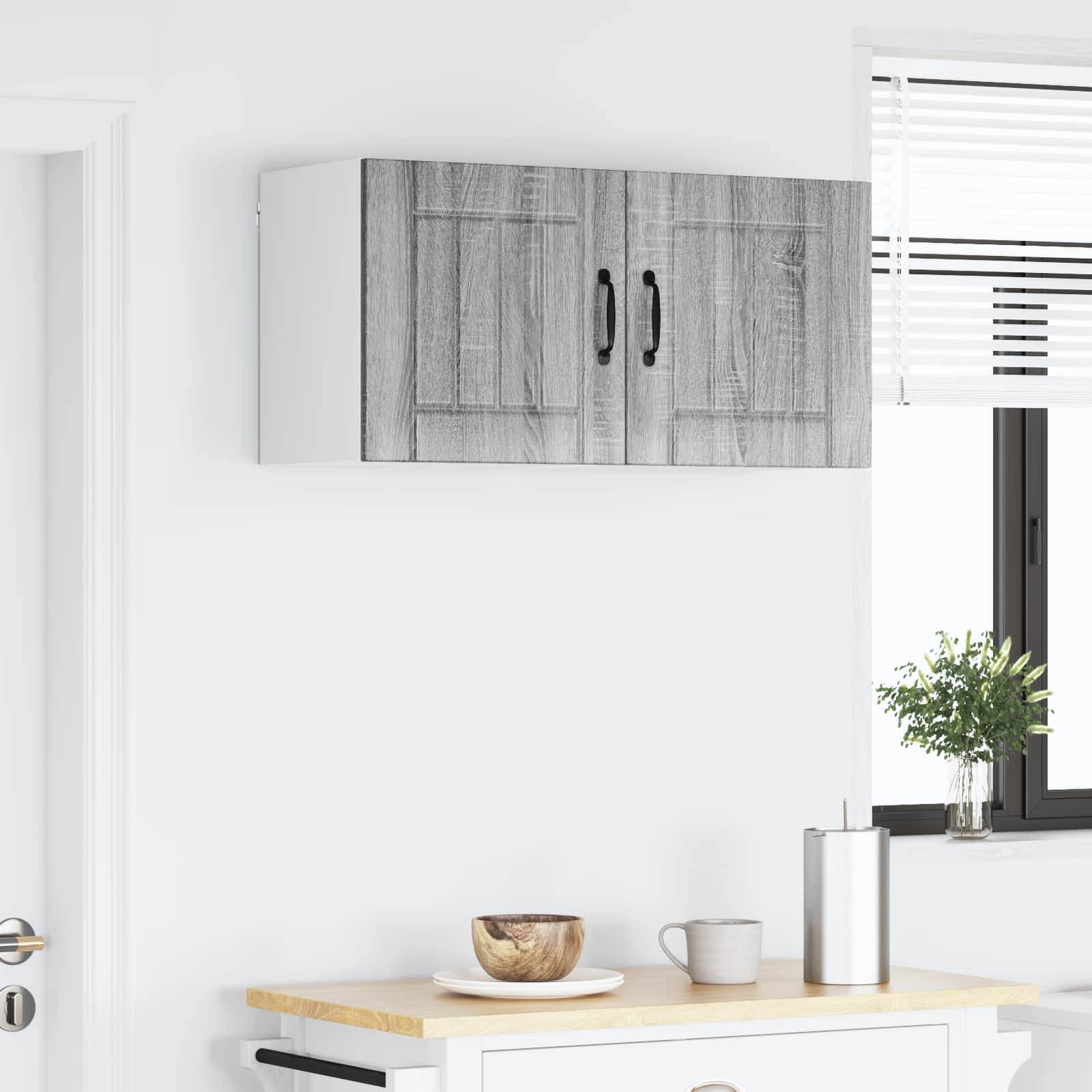 vidaXL Küchenschrank Lucca 2 pcs Graues Sonoma 40 x 31 x 40 cm
