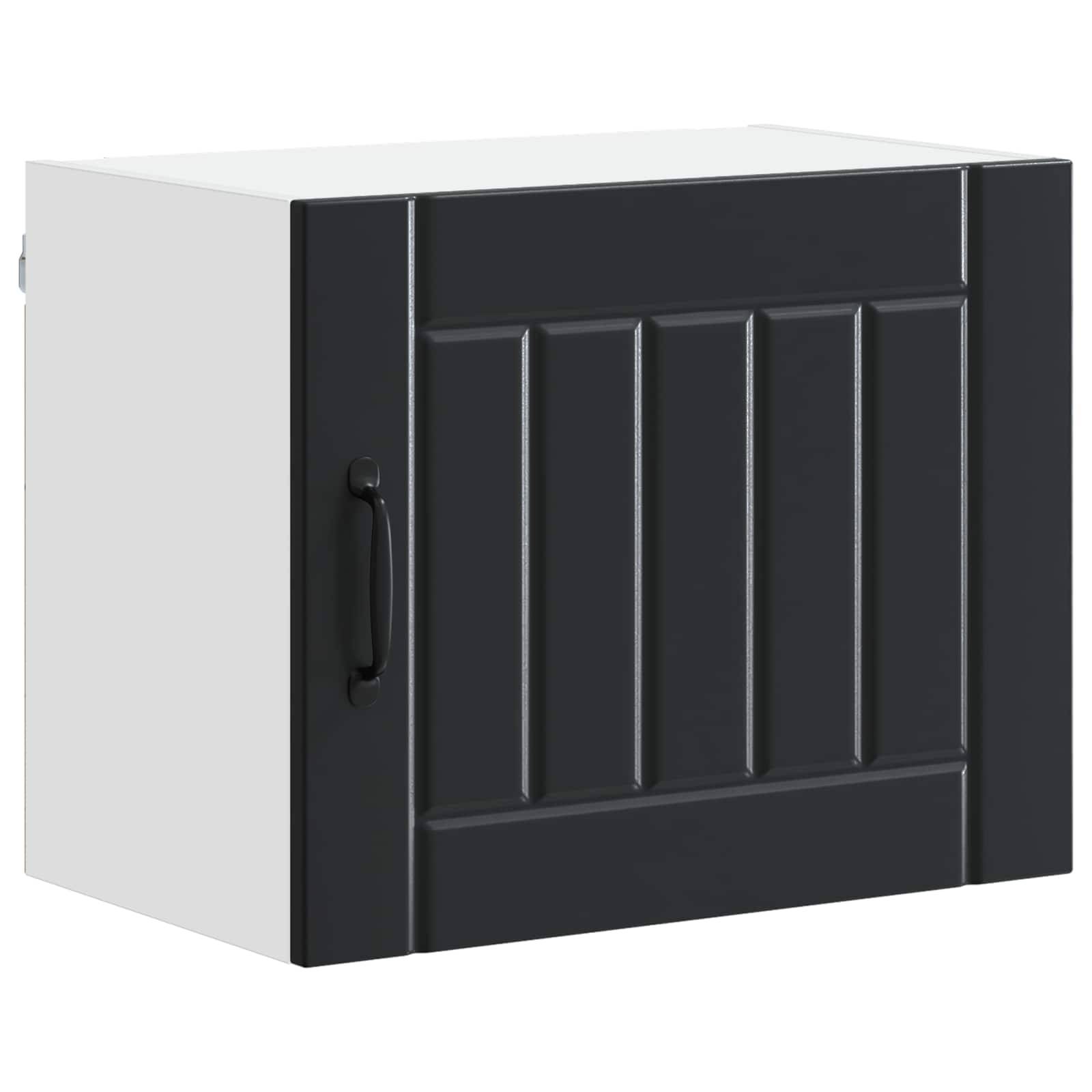 vidaXL Küchenschrank Lucca Schwarz 50 x 31 x 40 cm Holzwerkstoff