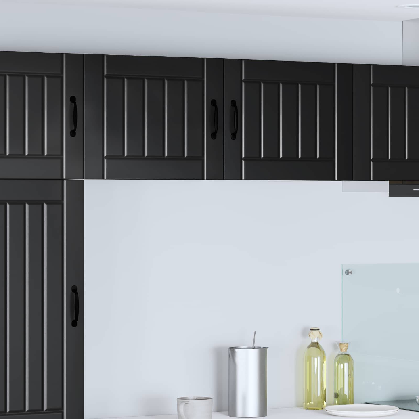 vidaXL Küchenschrank Lucca Schwarz 50 x 31 x 40 cm Holzwerkstoff