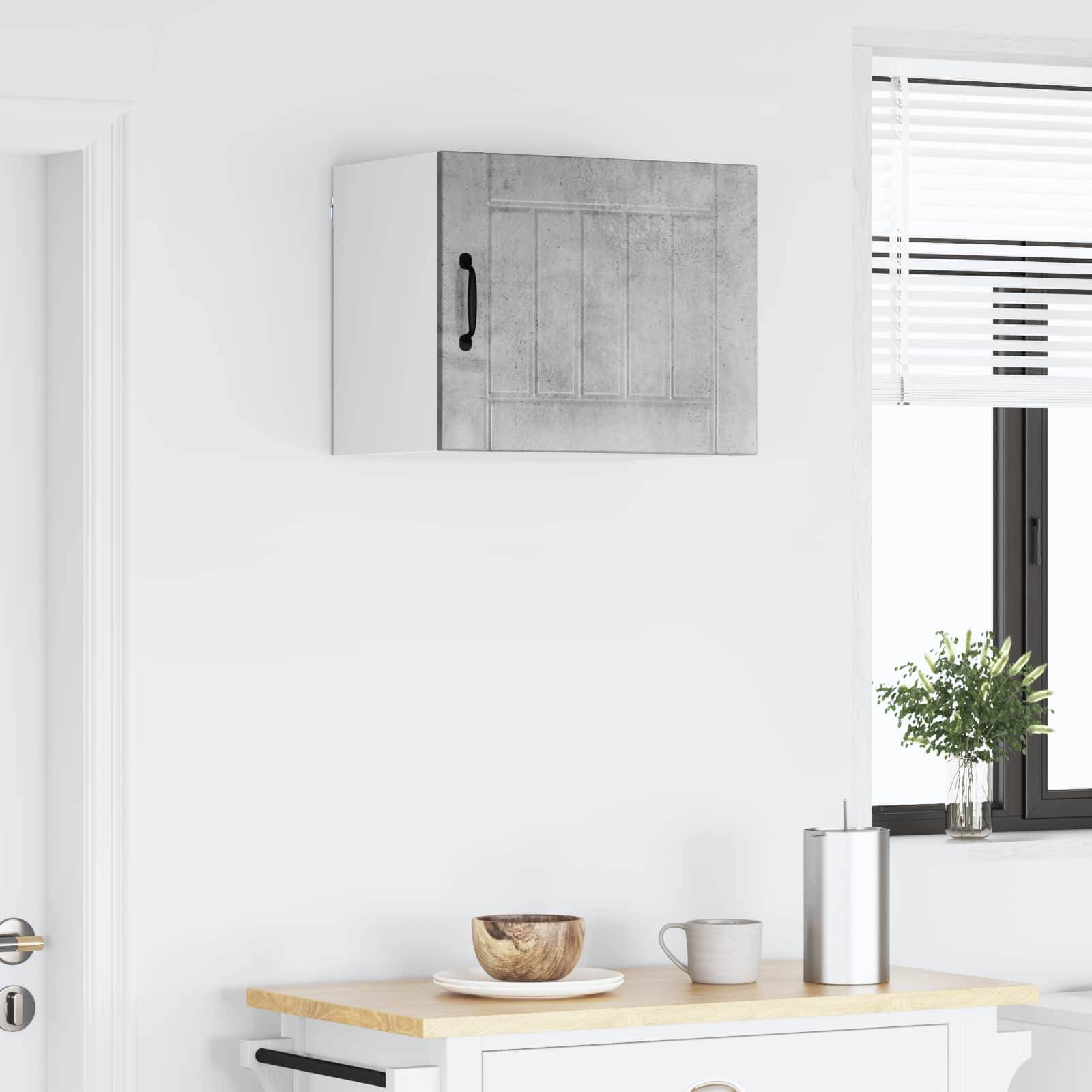 vidaXL Küchenschrank Lucca Betongrau 50 x 31 x 40 cm Holzwerkstoff